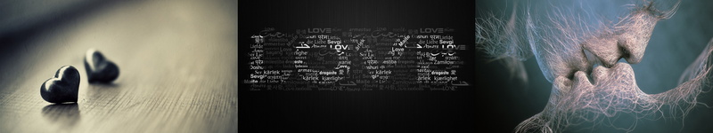 bisou, baiser, love, multi, multiple, amour, 5K, monitor, tripple, screen, heart, coeur, kiss