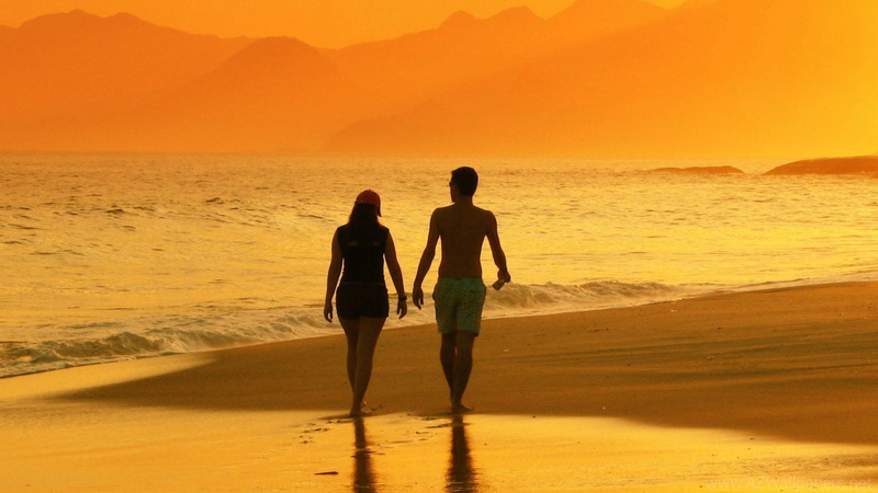 paseo, novios, amor, 2K, playa