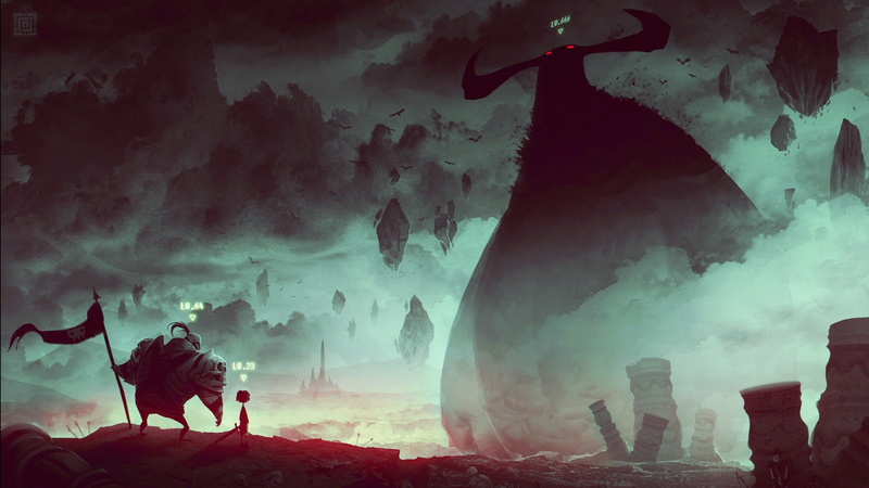 art, knight, monster, enormous, 4K, video games, video, fantasy, white, fantasy art, black, rpg, games, facing