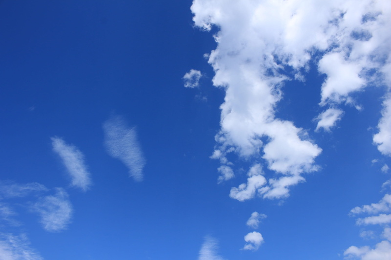 beautiful, cloud - sky, drama, wispy, blue, cloudscape, low angle view, clouds form, spotlight, cumulus clouds, enormous, no people, clean, 2K, dramatic
