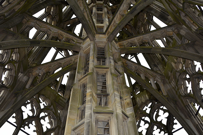 pattern, directly below, ceiling, sky, full frame, daytime, impressive, building, built structure, sand stone, ornate, the past, brown, history, design