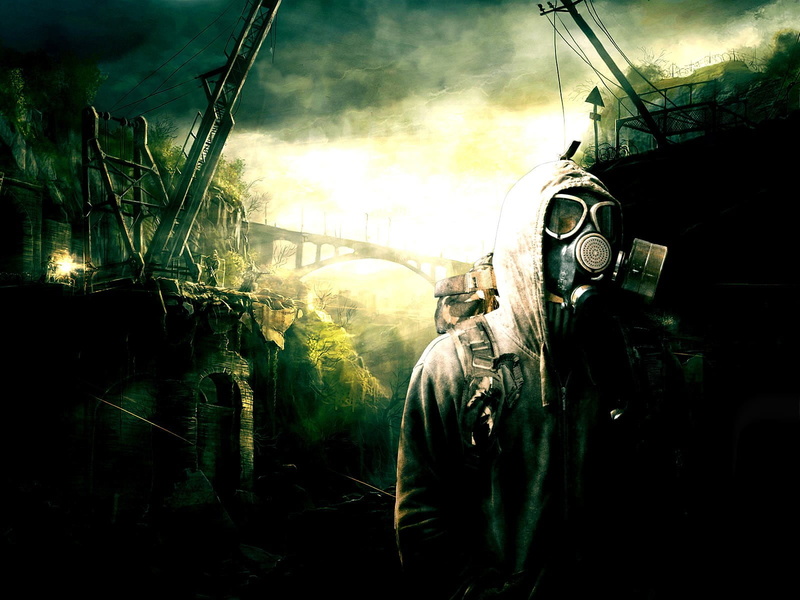 sky, black, real people, rear view, lifestyles, helmet, standing, three quarter length, obscured face, nature, one person, artwork, mask, built structure