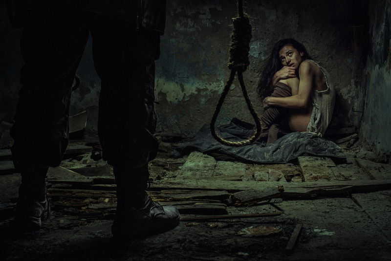 Sergey Spoyalov, horror, women, apocalyptic, 500px, men, ropes, 1080P