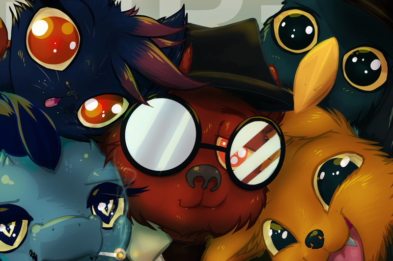 glasses, video games, cat, birds, 1080P, bears, night in the woods, fox, crocodiles