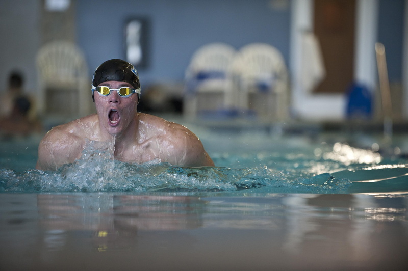 competitive Sport, cap, swimmer, one Person, race, effort, eyewear, adult, goggles, person, muscular Build, sports Training, determination, men, competition