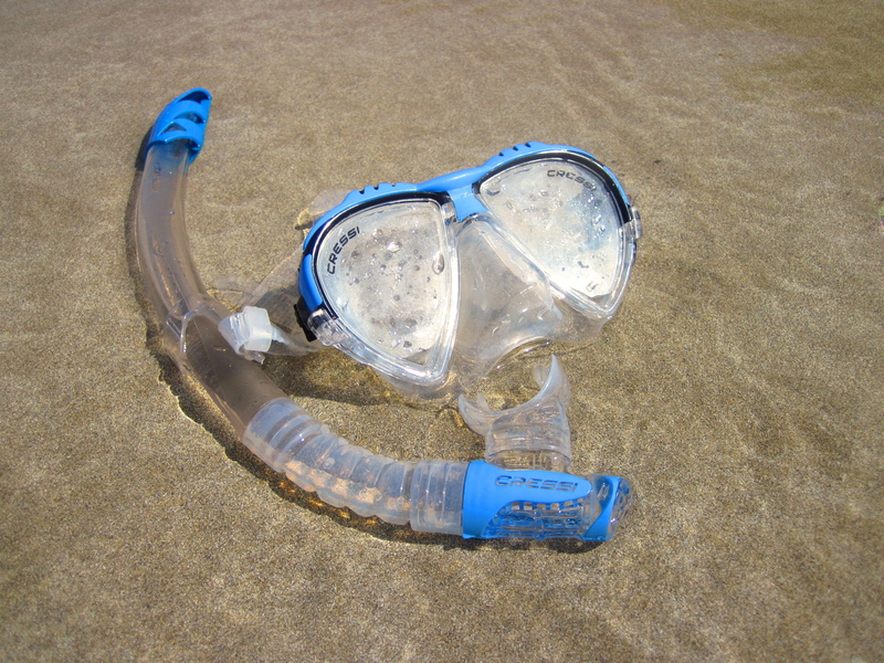 snorkel, dive, sport, container, bottle, transparent, land, glass, glass - material, sea, wet, scuba, outdoors, drinking glass, sand, nature, blue, scuba mask