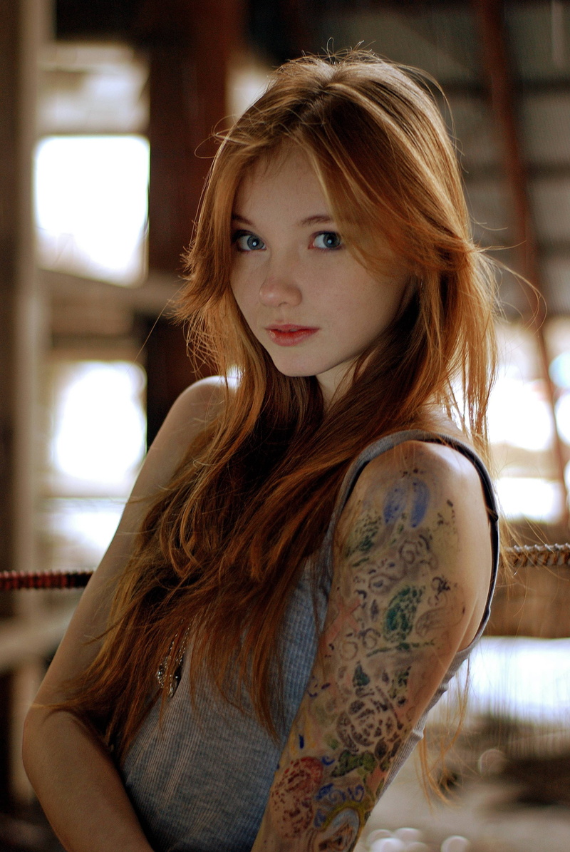 4K, redhead, Olesya Kharitonova, model