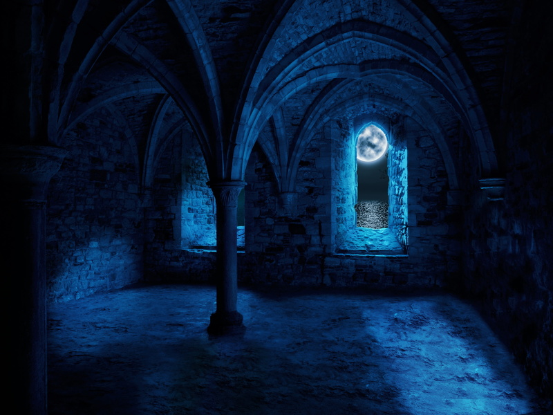 mysterious, lighting, arch, history, architecture, masonry, belief, columnar, stones, no people, moonlight, water, monastery, light, the past, halloween