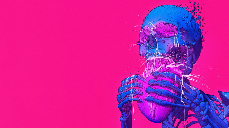 Dark, Skull, 1080P, Creepy, Skeleton