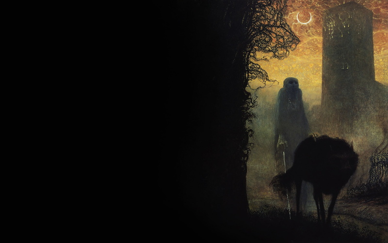 spooky, creepy, wolf, Zdzisław Beksiński, 2K