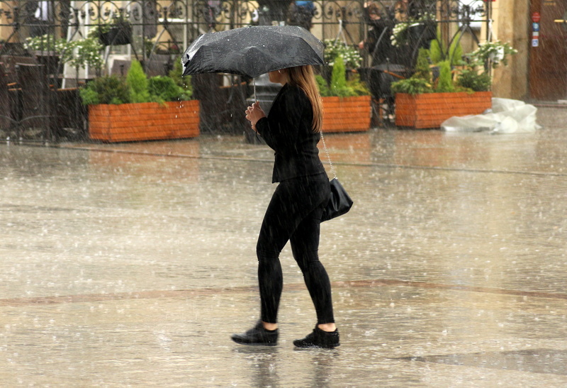 outdoors, people, weather, rainy season, motion, rainy girl, 2K, girl, full length, under the umbrella, woman, wet, the downpour, umbrella, protection