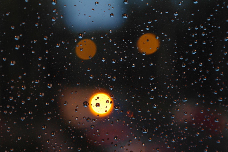 wet, black background, yellow, pane, rain drops, wellbeing, orange color, macro, drop, the background, after the storm, nature, egg, water, no people, food