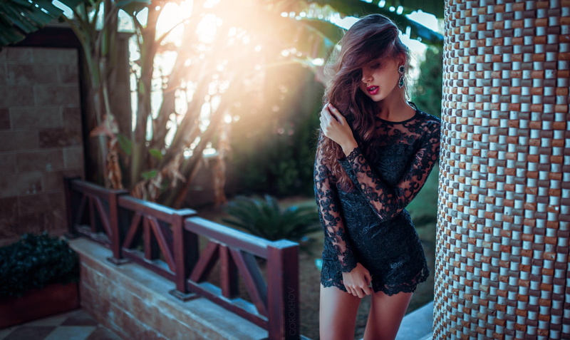 clothing, three quarter length, urban Scene, looking, one Woman Only, happiness, garden, 1080P, long Hair, hair in face, fashion, fashion Model, sensuality