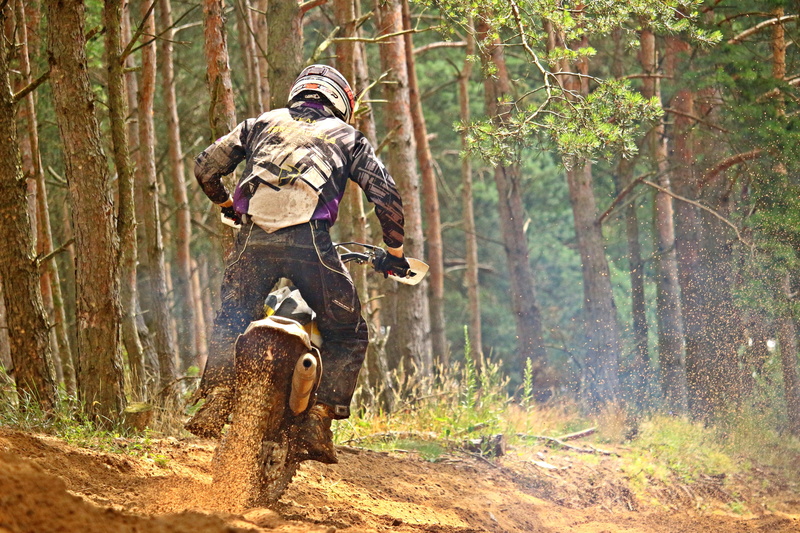Enduro, leisure activity, full length, headwear, dirt bike, nature, plant, beside, clothing, motorsport, adult, daytime, outdoors, motorcyclist, Dirtbike