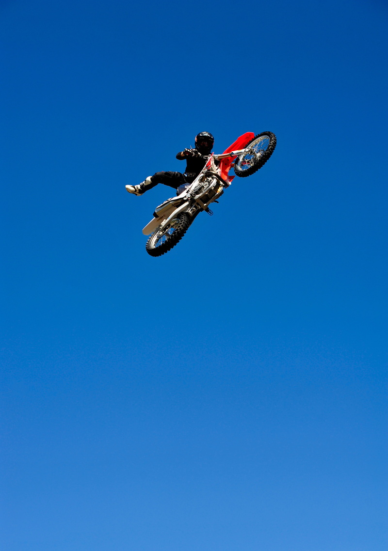 cross, extreme, 4K, motorcycle, jump, motorcyclist