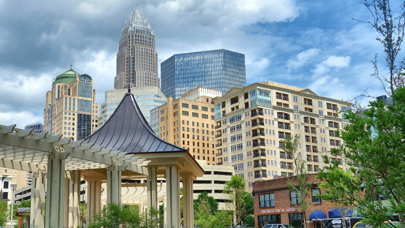 office, 1080P, tall - high, travel destinations, cityscape, built structure, daytime, financial district, north carolina, building, metropolis, office building exterior