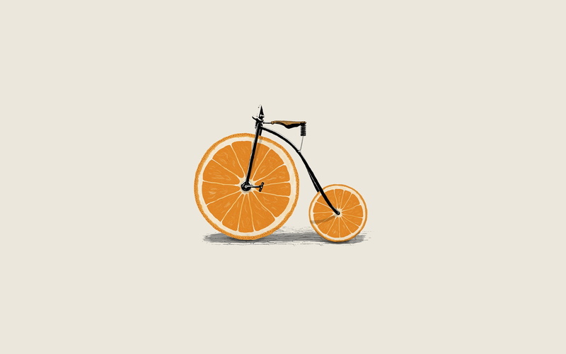 wheel, minimalism, computer Graphic, no people, copy space, white background, activity, sport, orange color, illustration, indoors, orange, fruit, vector