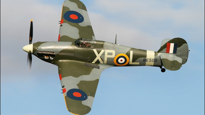 Aircraft, 1080P, Hawker Hurricane, Military Aircrafts