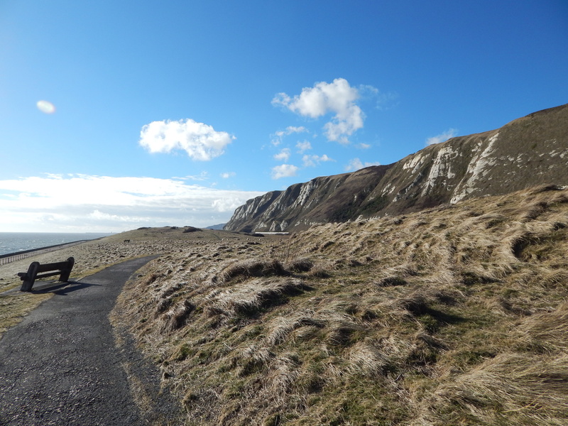 sea, outdoors, beauty in nature, england, geology, mountain range, no people, english, nature, travel, environment, day, blue, chalk, britain, road, land