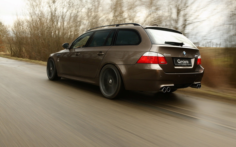 outdoors, car, wheel, city, mode of transportation, plant, day, road trip, BMW, motor vehicle, road, blurred motion, G-Power, tree, focus on foreground