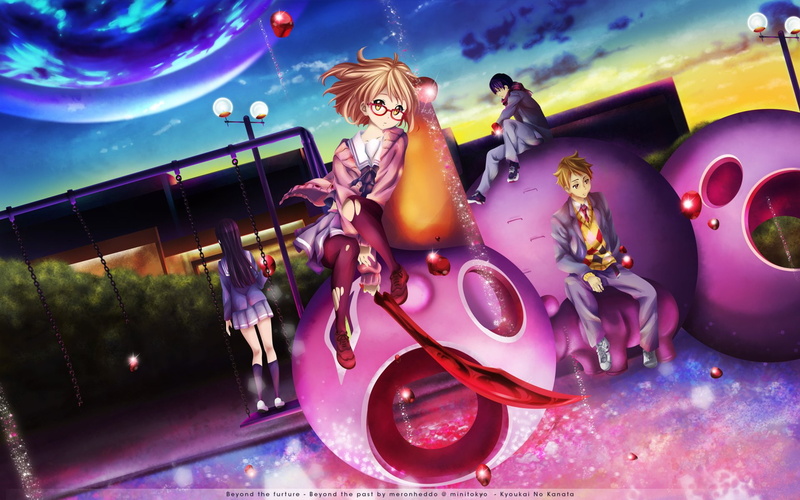 Mitsuki Nase, Akihito Kanbara, Mirai Kuriyama, Anime, 1080P, Beyond the Boundary, Hiroomi Nase