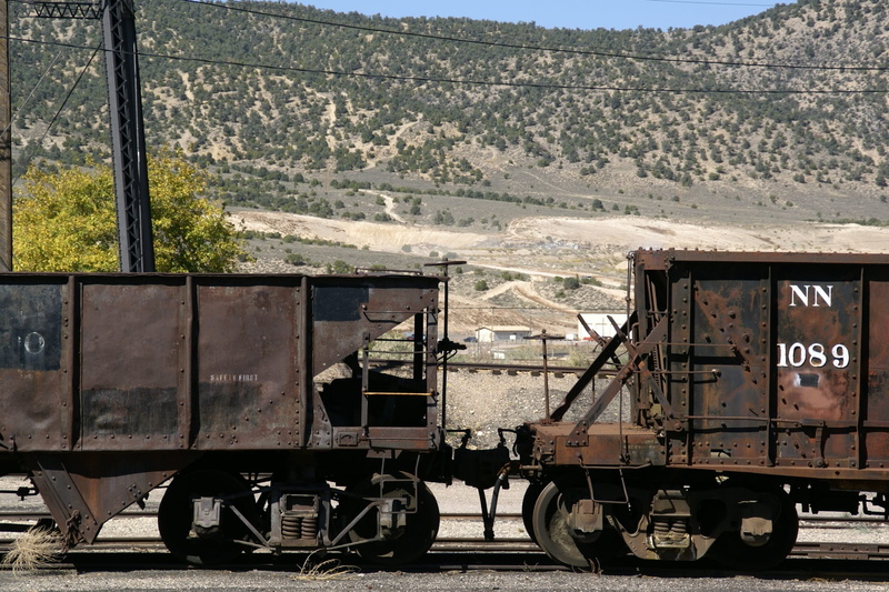 background, museum, mountain, no people, freight train, train - vehicle, wagons, 1080P, land vehicle, northern, desert, land, railroad car, railway, weathered