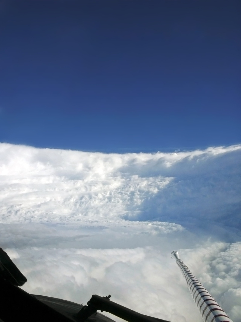 hurricane hunters, sky, 2K, nature, cyclone, blue, clouds, katrina, travel, airplane, tranquility, architecture, air vehicle, winter storm, mode of transportation