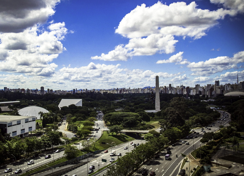 São Paulo, photo, outdoors, Brazil, 4K, architecture, city, land vehicle, cloud - sky, tree, mode of transportation, transportation, s, sky, nature, public domain