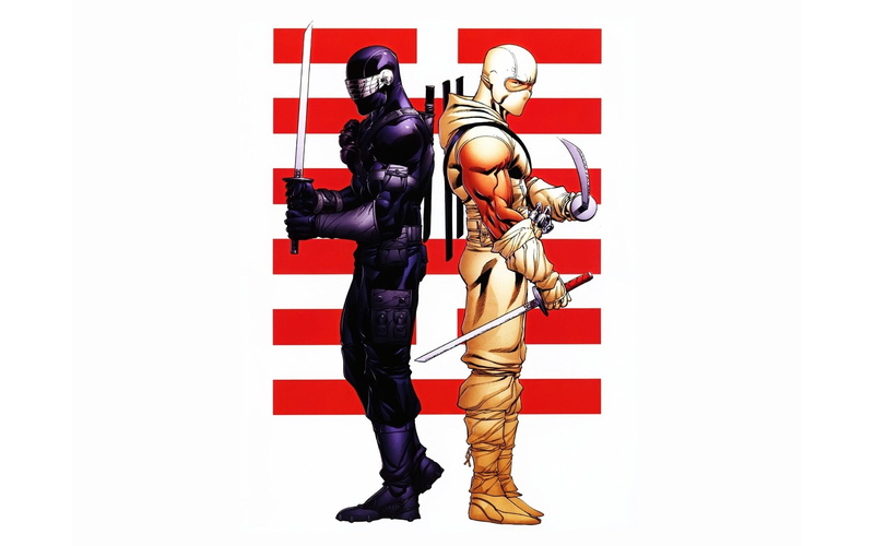 holding, representation, ninja, G.I. Joe, uniform, Storm Shadow (G.I. Joe), illustration, adult, males, cut out, brown, copy space, helmet, people, front view