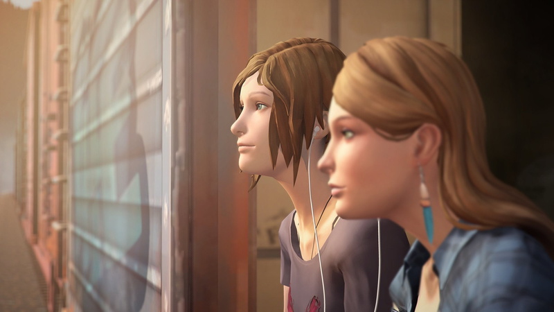 young women, hairstyle, 1080P, Brown Hair, young adult, headshot, beautiful woman, looking, reflection, side view, Chloe Price, Rachel Amber, Life Is Strange: Before The Storm