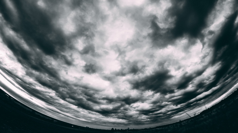 overcast, tranquil scene, scenics - nature, beauty in nature, nature, ominous, fish-eye lens, meteorology, krasnodar krai, no people, tranquility, silhouette