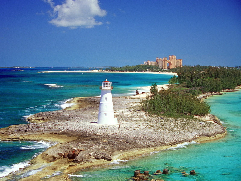 beach, no people, scenics - nature, island, sky, guidance, horizon over ...