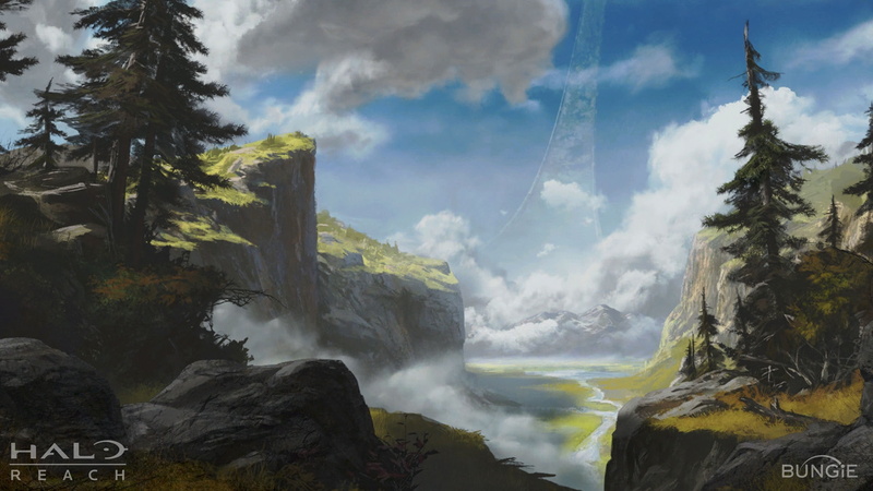 hd, halo, paradise, installation, nature, video, games, art, 1080P, valleys, reach