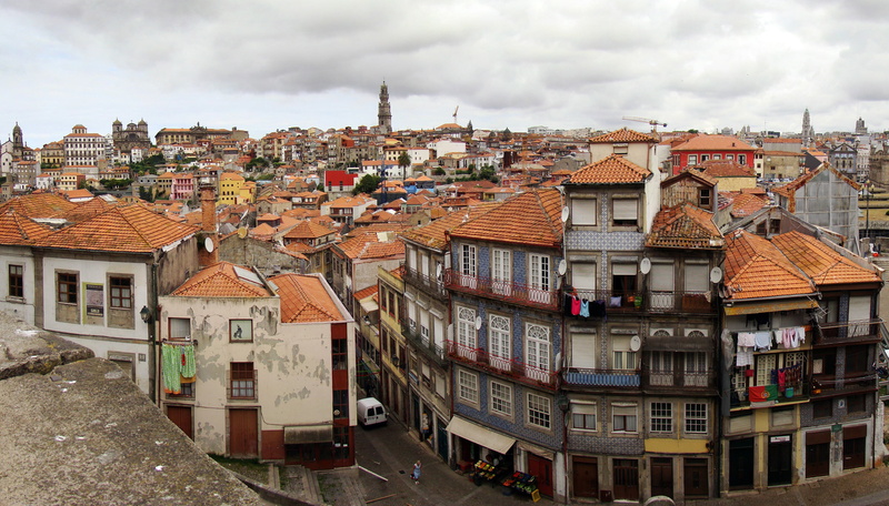 travel, townscape, roof, high angle view, urban Scene, row house, tourism, medieval, famous Place, apartment, panoramic, porto District - Portugal, ancient