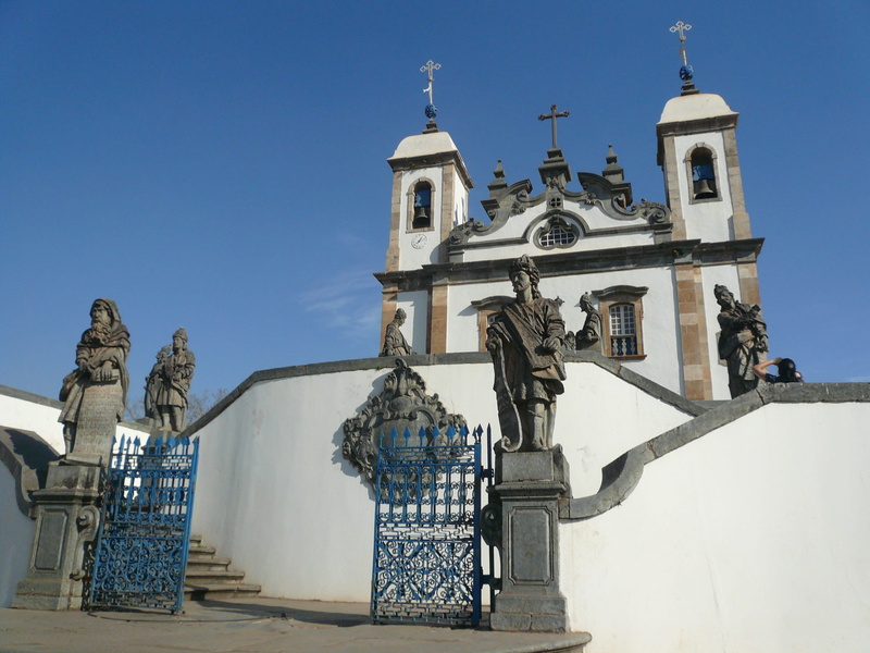 architecture And Buildings, nature, Prophets, low angle view, sculpture, day, 2K, blue, brazil, portuguese Culture, church, building, building exterior
