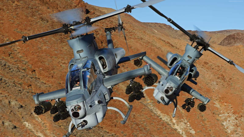 Viper, AH-1Z, mountain, attack helicopter, 2K, flight, Zulu Cobra, Bell, U. S. Marine