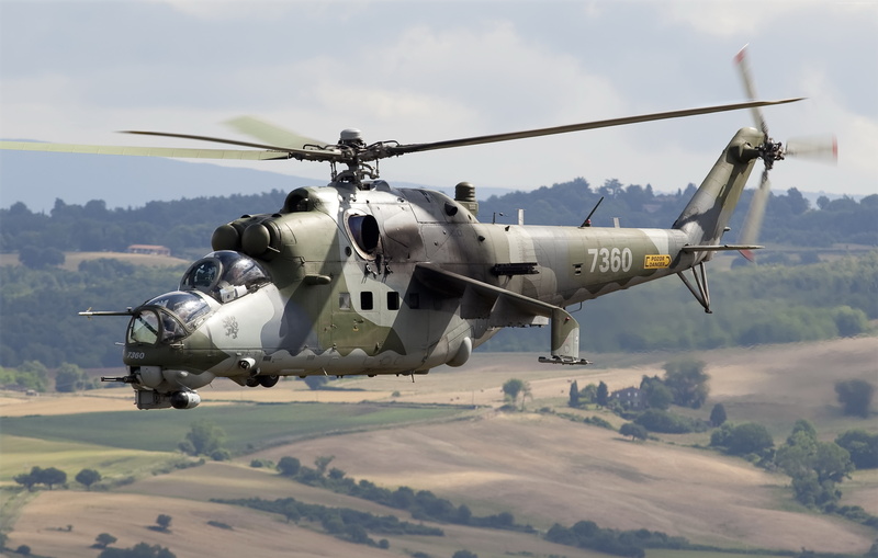 Crocodile, 4K, Hind, Mi-24PN, flying tank, Mil, Russian Air Force, attack helicopter