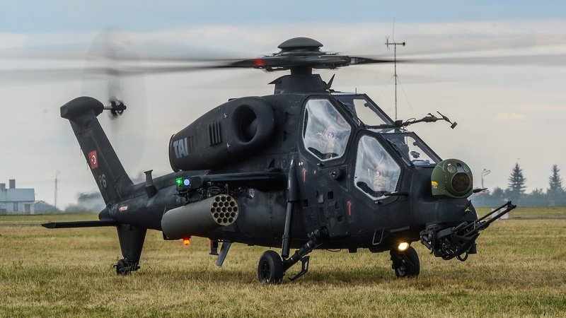 helicopters tai agustawestland t129 military turkish armed forces turkish aerospace industries, single object, air force, military, plant, 1080P, incidental people