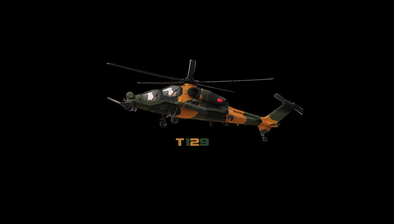 TAI, helicopters, security, aircraft, propeller, army, Turkish Armed Forces, Turkish Aerospace Industries, copy space, flying, outdoors, 720P, black background