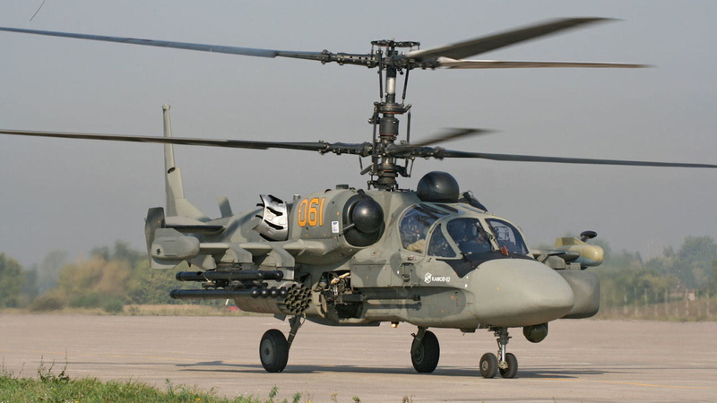 gray, outdoors, aggression, military Helicopter, 1080P, Russian attack helicopter, Kamov, technology, transportation, single object, airport, Ka-52, Alligator
