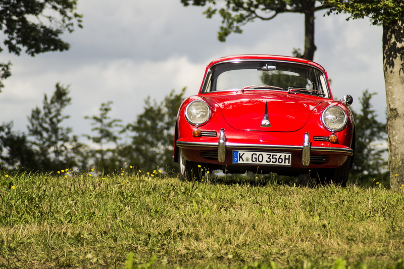 no people, field, sky, classic, day, vehicle, outdoors, land vehicle, grass, groom, silver, travel, transportation, mode of transportation, plant, classiccar