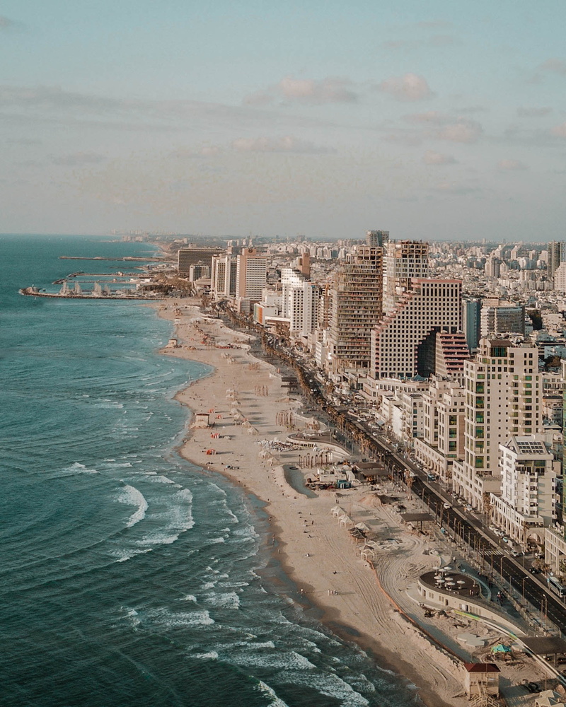 office, water, nature, aerial, saltwater, travel, architecture, building exterior, sky, building, shore, ocean, finance, commerce, aerial photography, road