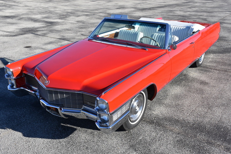 convertible, red, 1080P, cadillac, 1965, classic, eldorado, cars