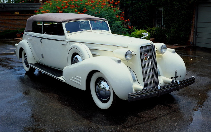 1920x1200, cars, white, cadillac, v, series, cadillac v-16, coupe, 1080P, vintage