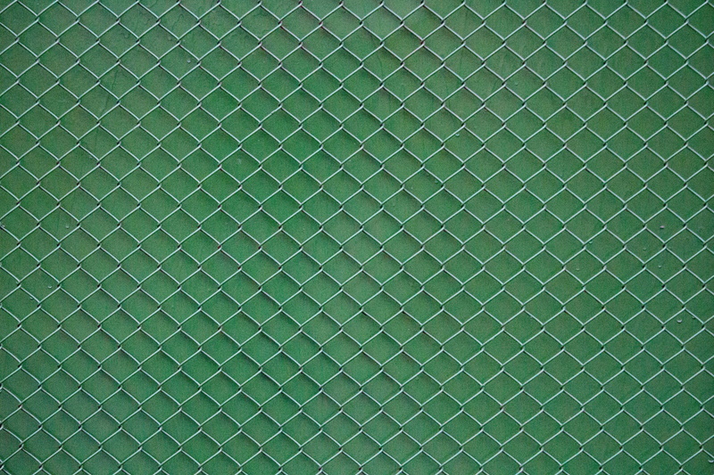 directly above, wall - building feature, sport, textured, chainlink, turquoise colored, studio shot, green background, no people, security, shape, textile