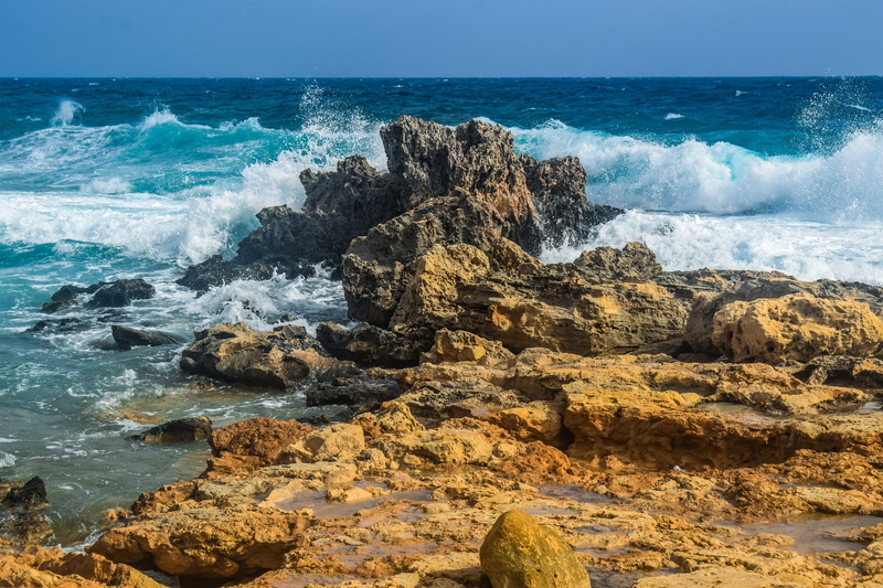 beach, horizon over water, 5K, sea, sport, motion, water, horizon, scenics - nature, breaking, land, rock, surfing, waves, stormy weather, rocky coast