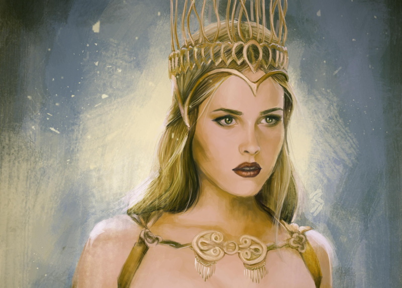 girls, wearing, movies, isabel lucas, 2K, immortals (2011 film), painting, crown, isabel, lucas, woman, celebrities