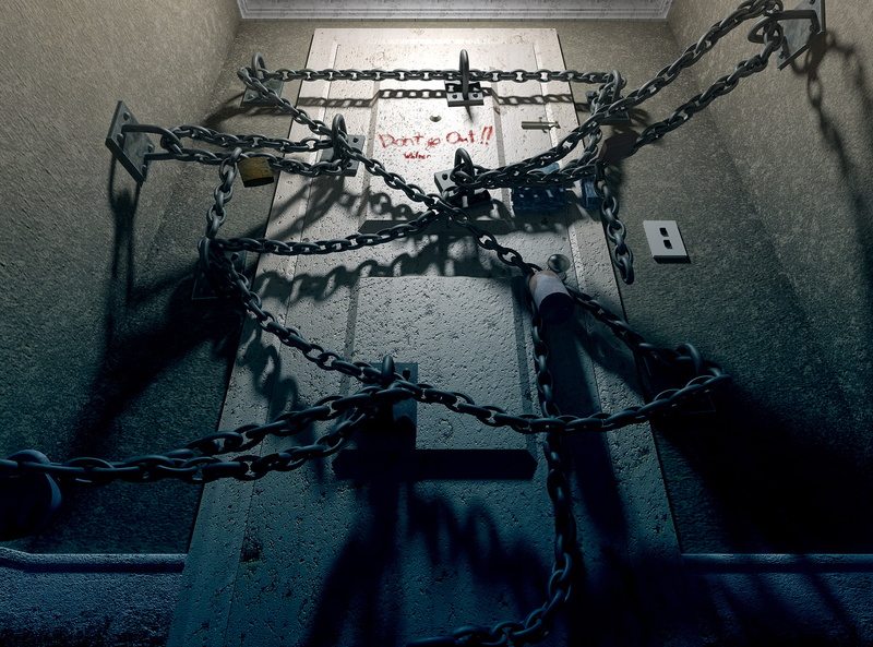 The Room, 1080P, Silent Hill 4, the game, 2004, the door, chain, room