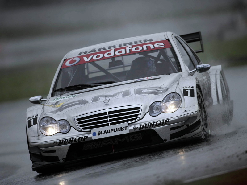 mercedes, amg, benz, w203, racing, 1080P, 2004, dtm, race
