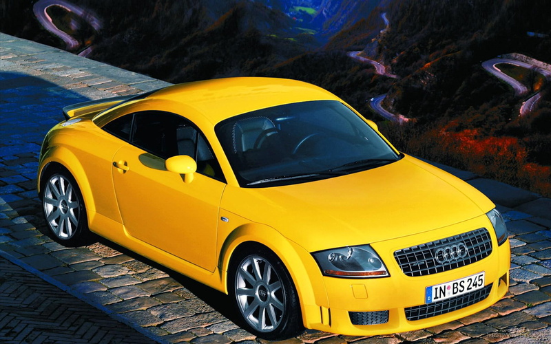 yellow, coupe, 2004, tt, audi, cars, 1080P